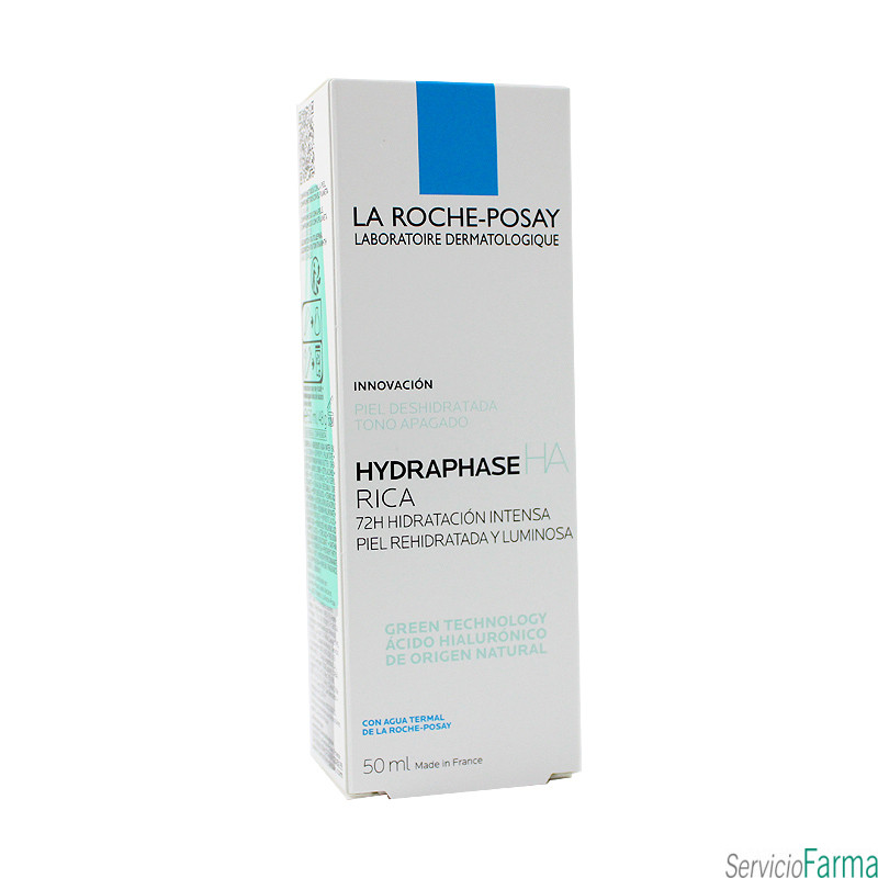 Hydraphase HA Rica 72h Hidratación Intensa 50 ml La Roche Posay
