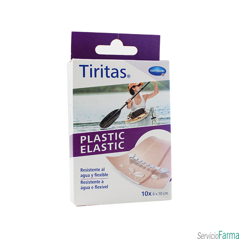 Tiritas Plastic Elástic Apósito Adhesivo 10 uds (6 cm x 10 cm)