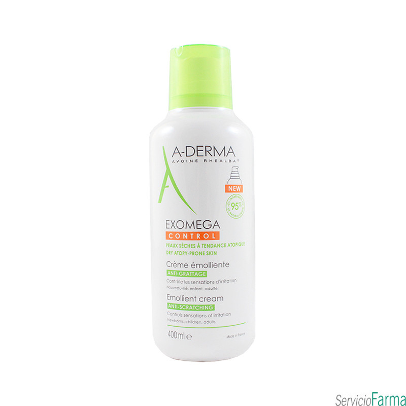 Aderma Exomega Control Crema emoliente Piel atópica 400 ml