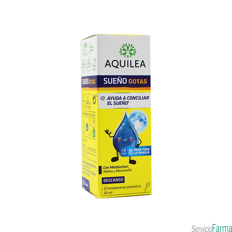 Aquilea Sueño Gotas Melatonina, melisa y manzanilla 20 ml