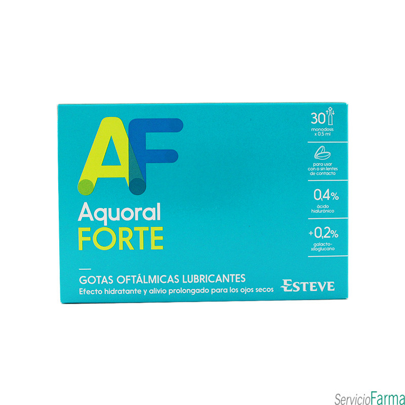 Aquoral Forte Gotas Oftálmicas Lubricantes 30 monodosis 