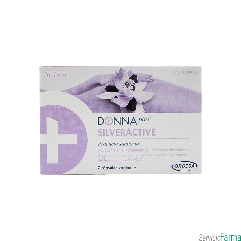Donna Plus SilverActive 7 Cápsulas Vaginales