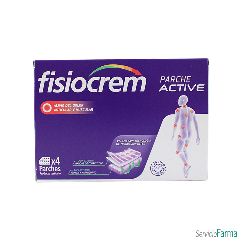Fisiocrem Parche Active Alivio del dolor 4 unidades