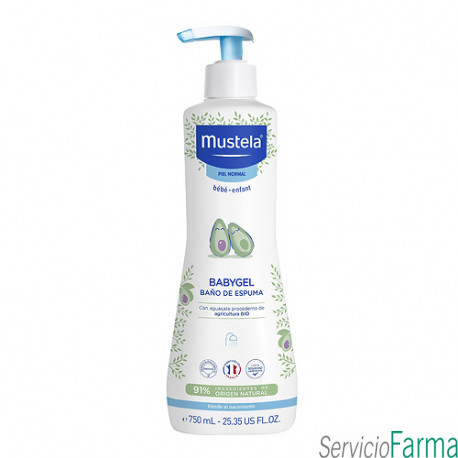 Mustela Babygel baño de espuma 750 ml