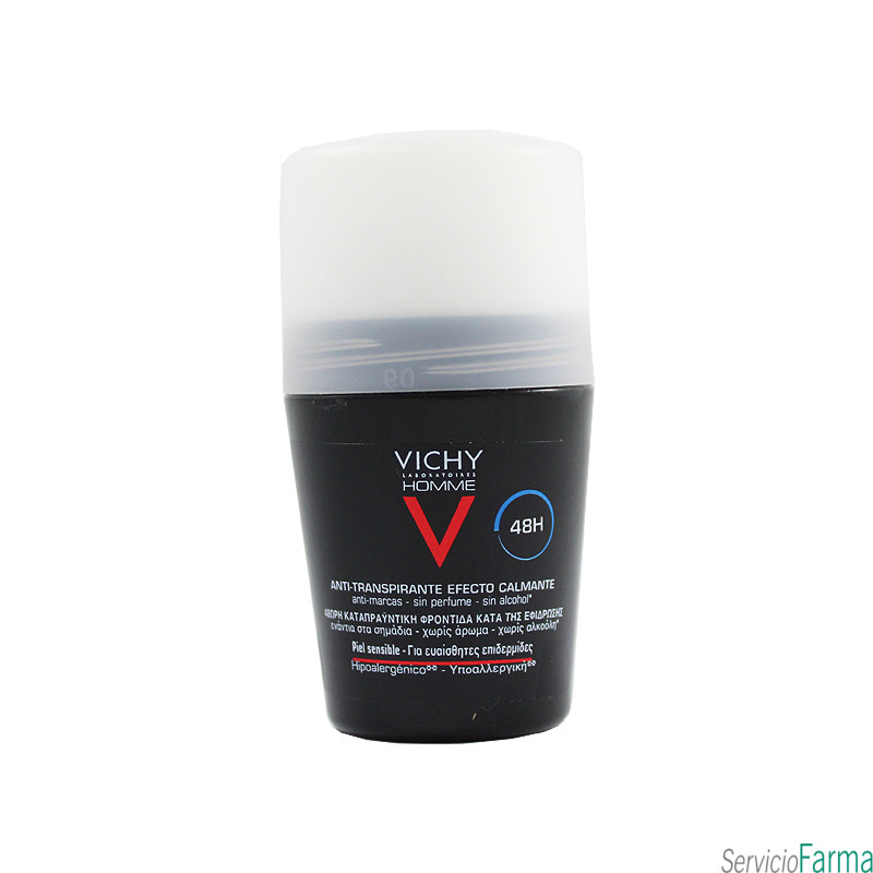 Vichy Homme Desodorante Antitranspirante 48h Efecto calmante 50 ml