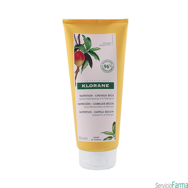 Klorane Acondicionador al Mango Cabellos secos 200 ml