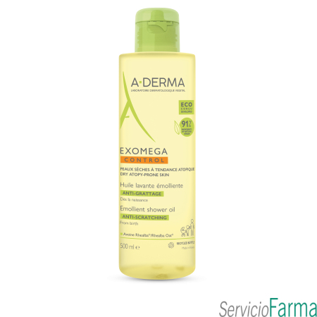 Aderma Exomega Control Aceite Limpiador emoliente 500 ml
