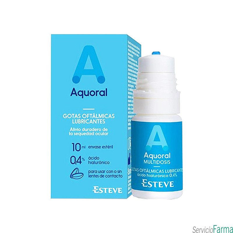 Aquoral Multidosis Gotas oftálmicas Lubricantes 10 ml
