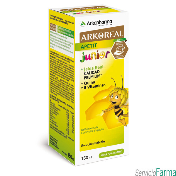 Arkoreal Jarabe Apetit Niños Plátano y pera 150 ml Arkopharma