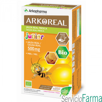 Arkoreal Jalea Real Fresca Junior 500 mg BIO 20 ampollas Arkopharma