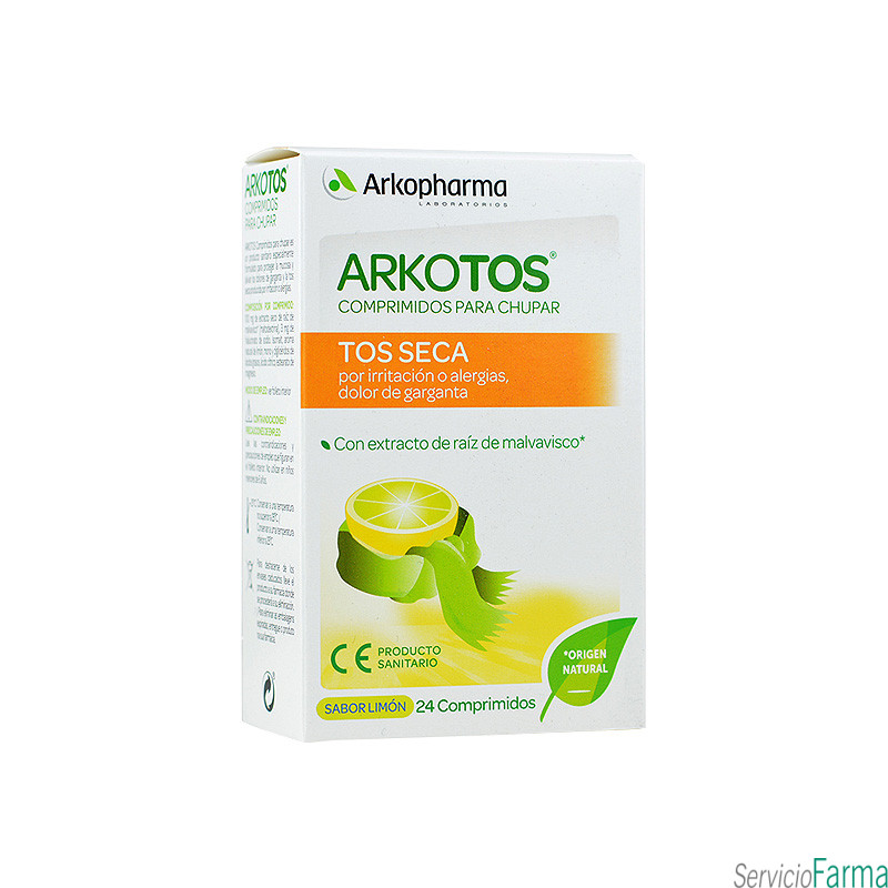 Arkotos Tos seca Sabor limón 24 comprimidos para chupar Arkopharma