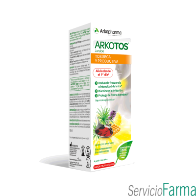 Arkotos Jarabe Tos seca y productiva Sabor Frutos rojos 140 ml