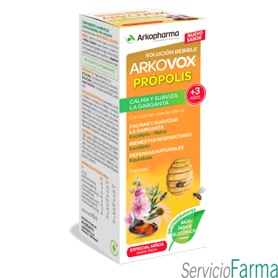 Arkovox Própolis Solución bebible Sabor fresa Familia 140 ml
