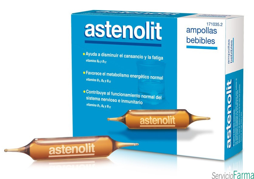 Astenolit 12 Ampollas