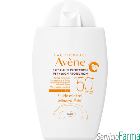 Avene Fluido Mineral SPF50+ Pieles intolerantes 40 ml