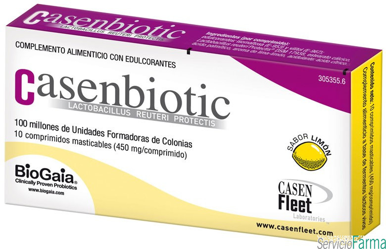 Casenbiotic Sabor Limão 10 Comprimidos Masticables