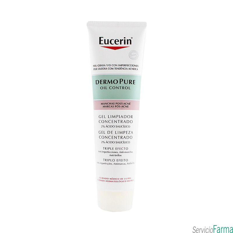 Eucerin Dermopure Gel limpiador concentrado Manchas acné 150 ml