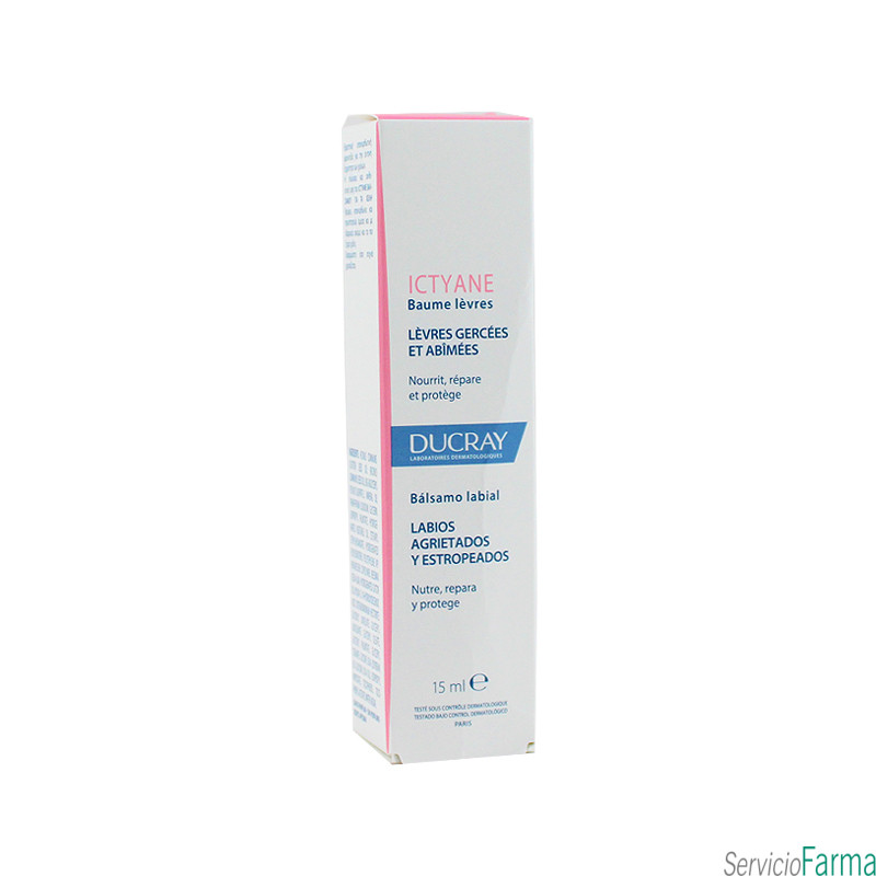 Ducray Ictyane Bálsamo labial Labios agrietados 15 ml