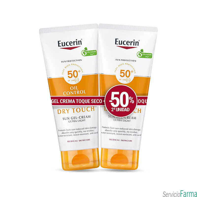 DUPLO Eucerin Sun Oil Control Gel crema Ultraligero Toque seco 2 x 200 ml