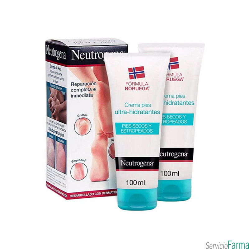 DUPLO Neutrogena Crema de pies Ultra hidratante 2 x 100 ml