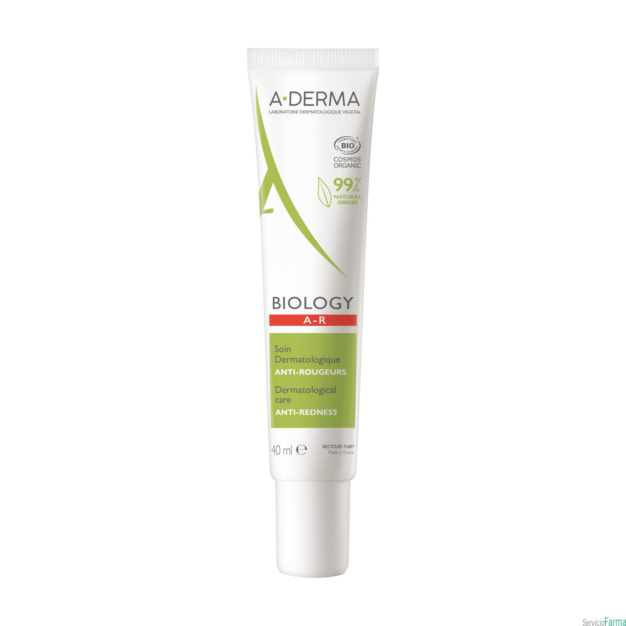 Aderma BIOLOGY AR Cuidado dermatológico antirojeces 40 ml