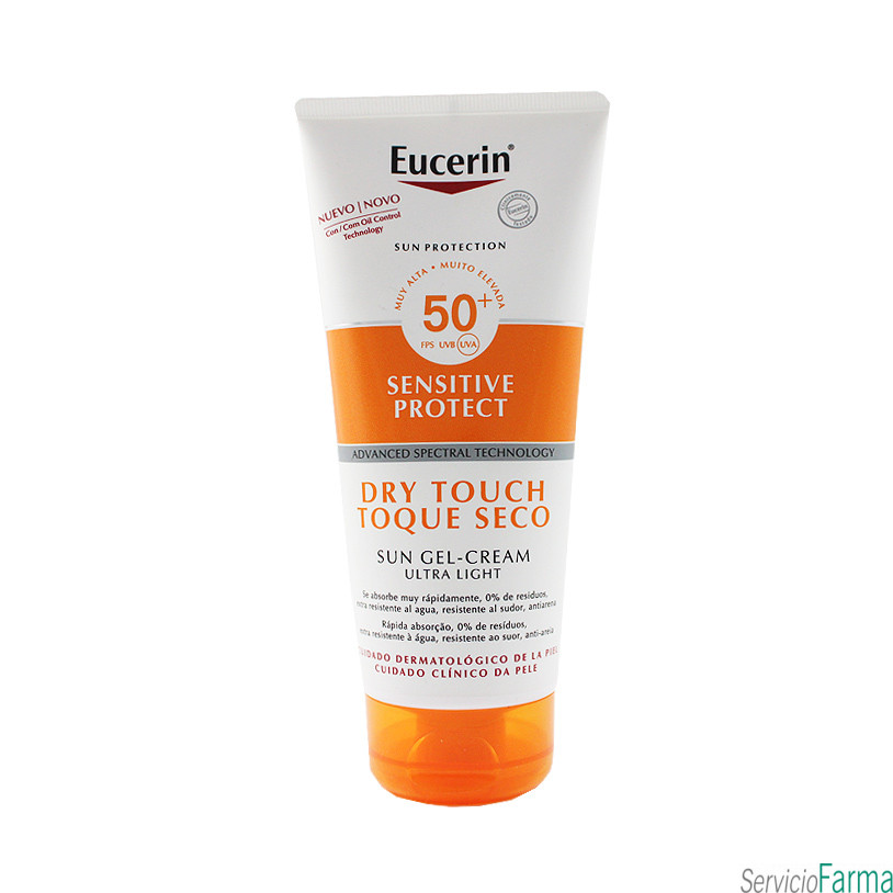 Eucerin Sensitive Protect Toque seco Dry Touch 50+ Gel crema 200 ml