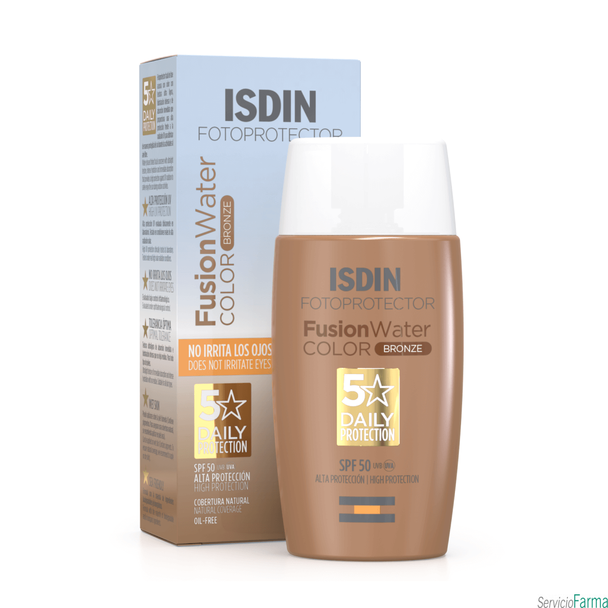 Fotoprotector Isdin Fusion Water Color Tono BRONZE SPF50 50 ml