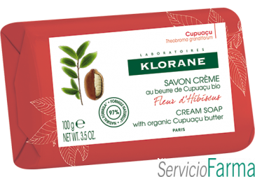 Klorane Jabón crema Manteca de Cupuaçu Flor de Hibisco 100 g