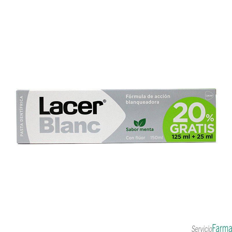 Lacer Blanc Pasta blanqueadora Sabor Menta 125 ml