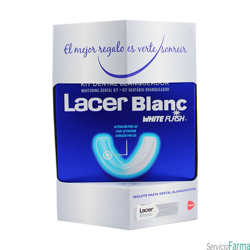 Lacer Blanc White Flash Kit dental Blanqueador + Regalo Pasta Lacer Blanc 75 ml