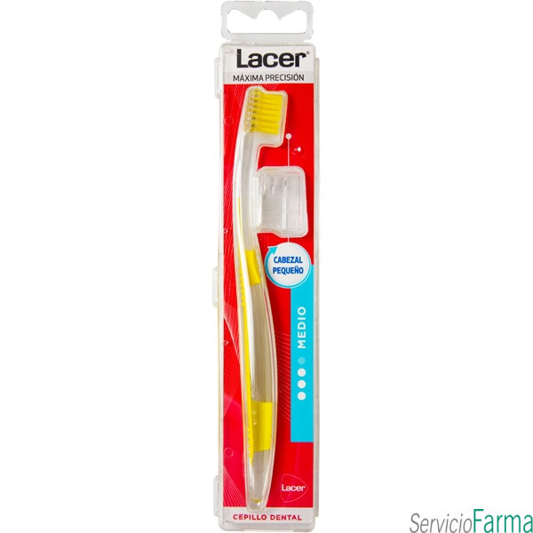 Lacer Cepillo Dental Medio Cabezal pequeño 1 unidad