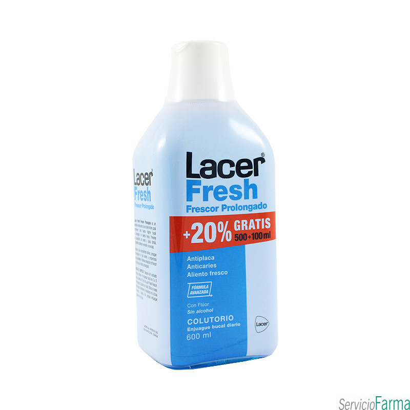 Lacer Fresh Colutorio Frescor Prolongado 500 ml + 100 ml GRATIS