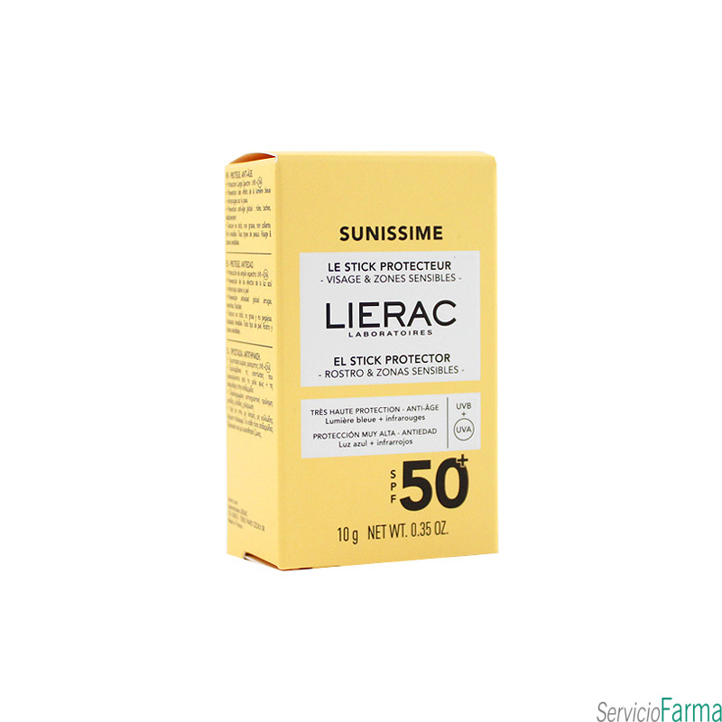 Lierac Sunissime Stick Protector Rostro y  zonas sensibles SPF50 10g