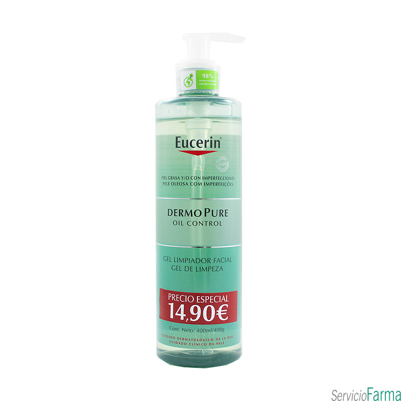 Eucerin DermoPure Gel limpiador facial 400 ml