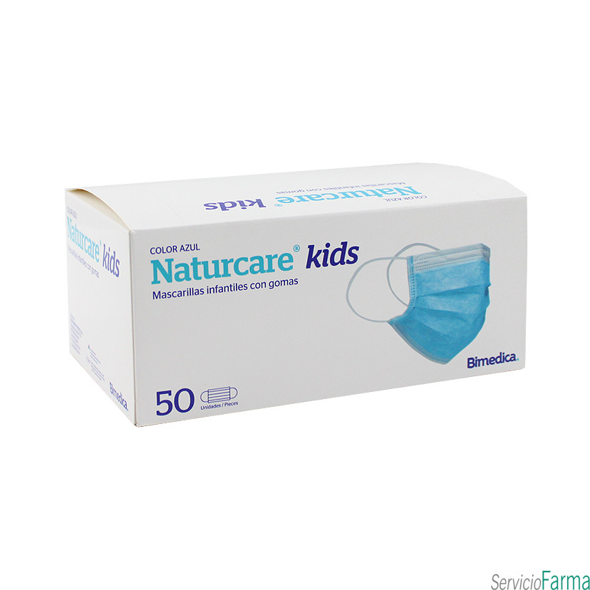 Mascarilla quirúrgica infantil Naturcare Kids 50 uds