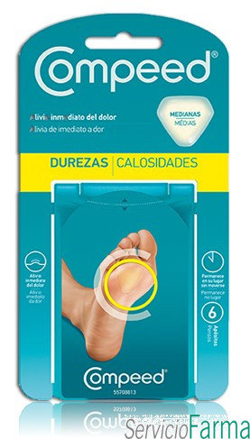 Compeed Durezas Tamanho Mediano 6 Ud