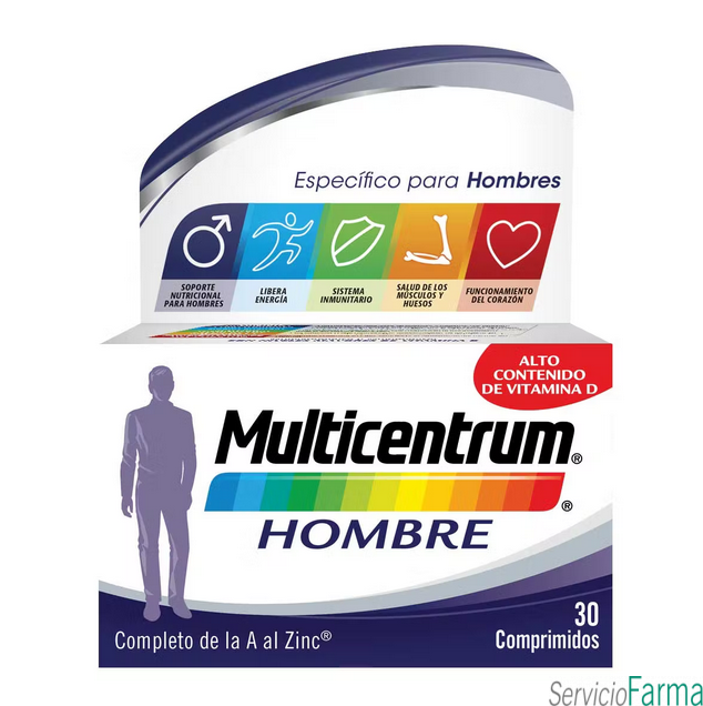 Multicentrum Hombre 30 comprimidos