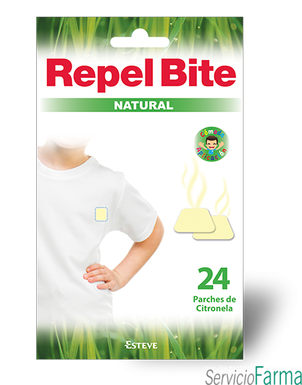 Repel Bite Natural Parches Citronela 24 uds