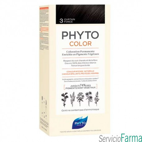 Phytocolor Tinte sin amoniaco / 03 CASTAÑO OSCURO