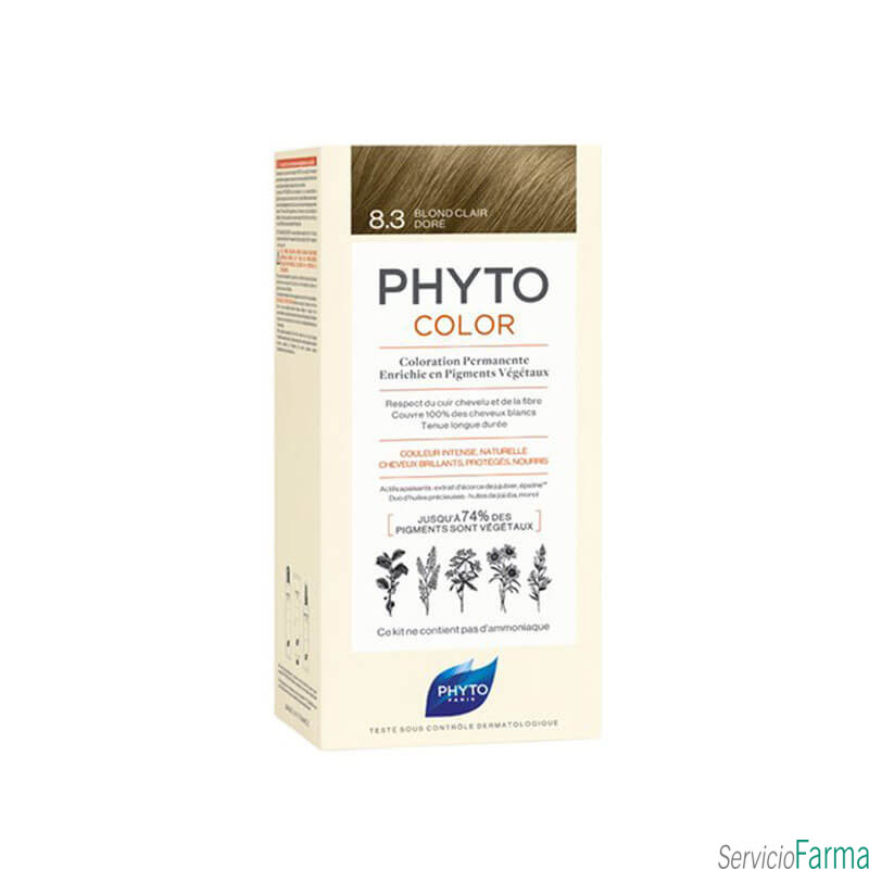 Phytocolor Tinte sin amoniaco / 08.3 RUBIO CLARO DORADO