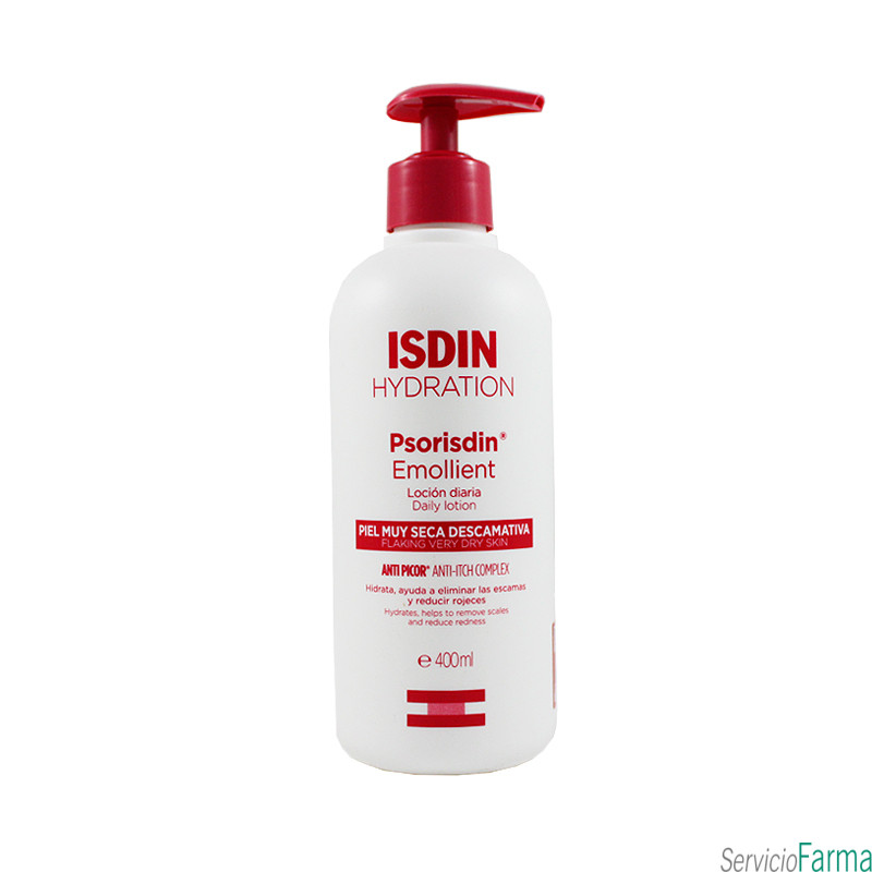 Isdin Psorisdin Loción diaria emoliente Piel descamativa 400 ml