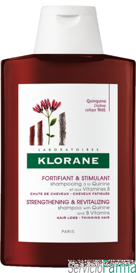 Estimulante y Fortificante / Champú a la Quinina y Vitamina B - Klorane (400 ml)