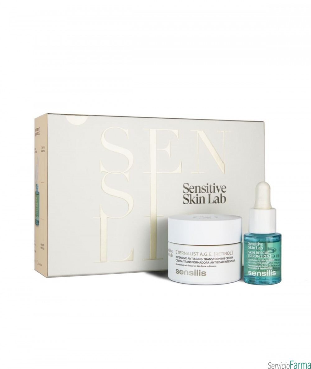 Sensilis Kit Retinol Iniciación Eternalist AGE + Skin Rescue Serum SOS