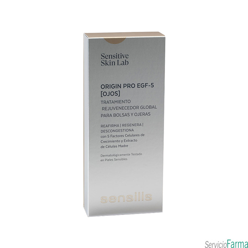 Sensilis Origin Pro EFG 5 Ojos Tratamiento rejuvenecedor bolsas y ojeras 15 ml