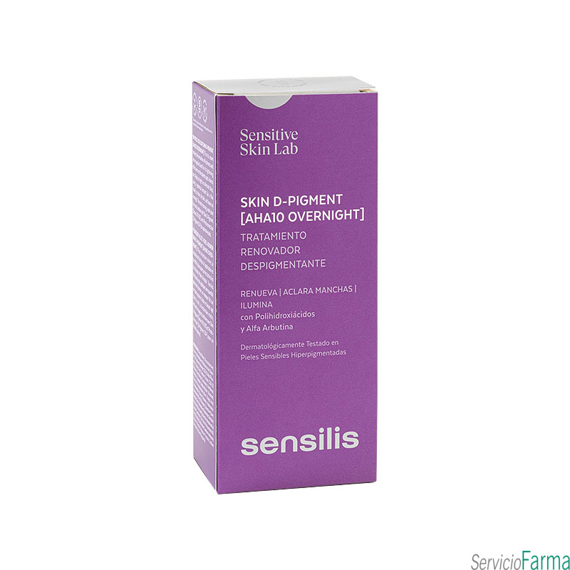 Sensilis Skin D Pigment AHA10 Overnight Tratamiento despigmentante 30 ml