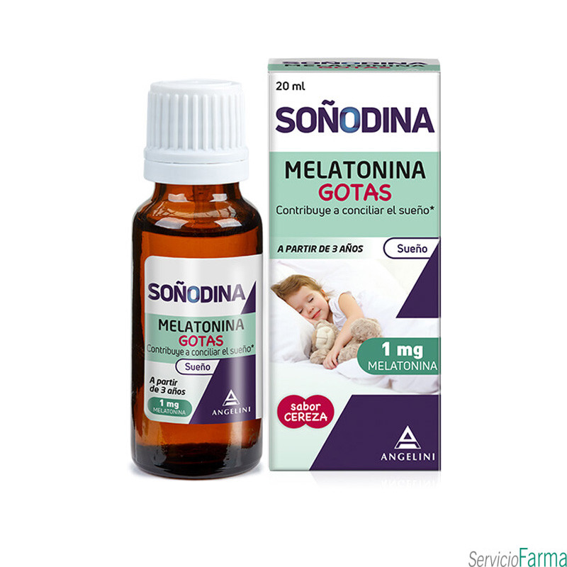 Soñodina Melatonina Gotas Sabor cereza 20 ml