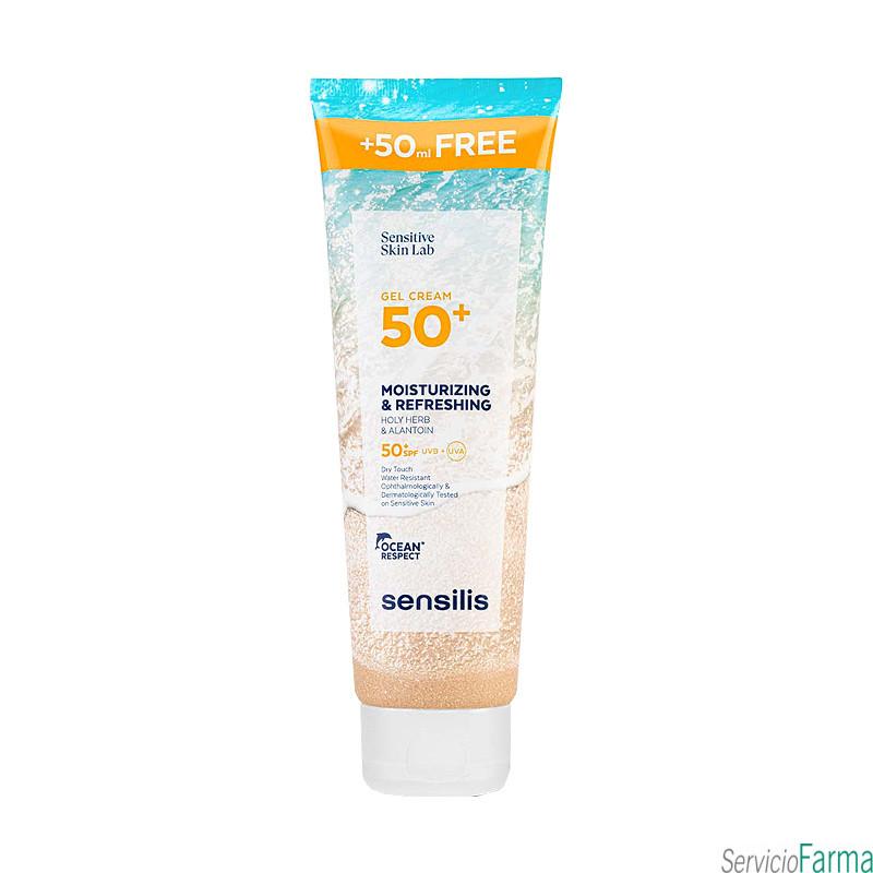 Sensilis Gel Crema 50+ Fotoprotector hidratante y refrescante 250 ml