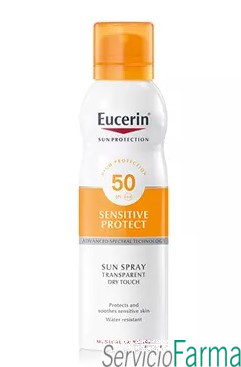 Eucerin Sun Spray Transparente Sensitive Protect SPF50