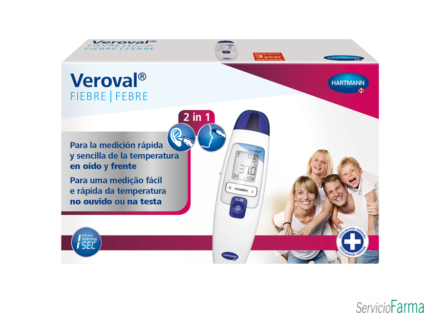 Veroval Fiebre Termómetro Oído y frente