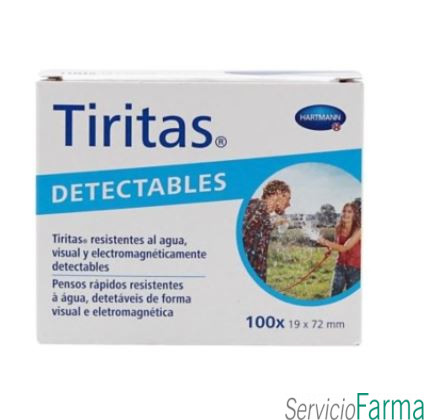 Tiritas Detectables Apósito adhesivo 100 uds (19 x 72 mm)